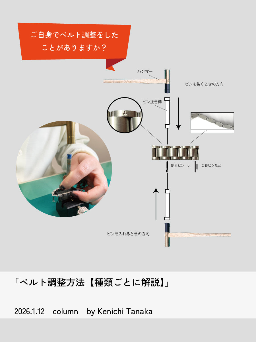 ベルト調整方法【種類ごとに解説】 ｜時計ベルト通販の店 石國商店EC