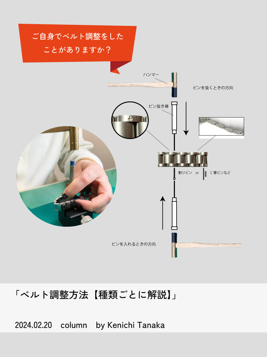 時計バンド セール 割りピンを逆に入れた