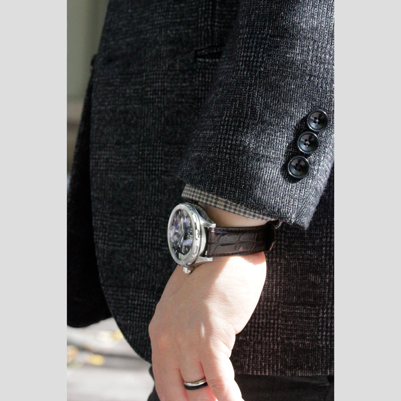 Rocotte ドレス 紳士 マットチョコレートブラウン(旧Rocotte クロコベリーマット)