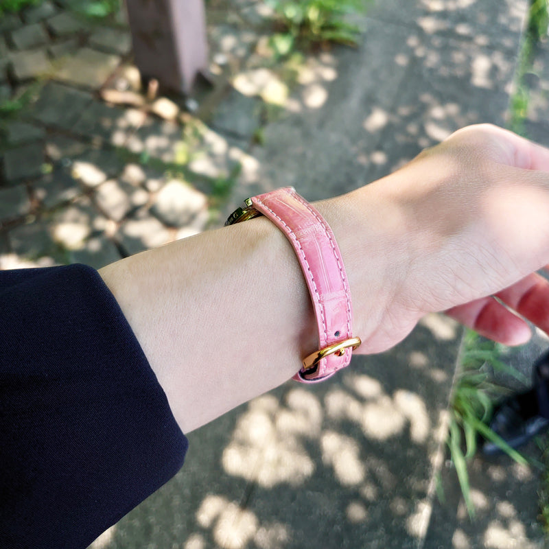Rocotte ドレス 婦人 ローズ ワニ革