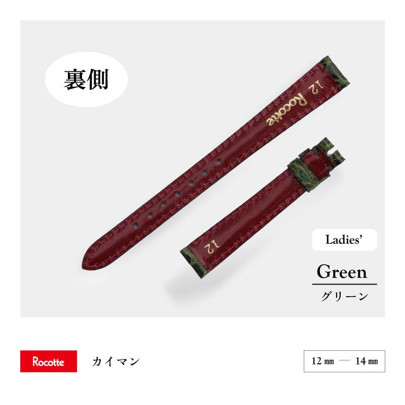 Rocotte ケイマン 婦人 グリーン（旧Rocotte カイマン）