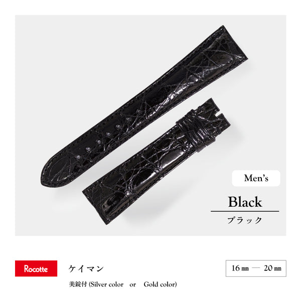 Rocotte ケイマン 紳士 ブラック カイマンワニ(旧Rocotte カイマン)